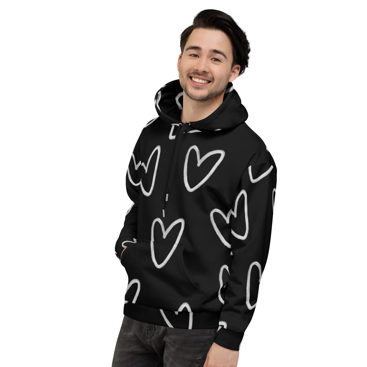 THIS.1 HOODIE LOVE - Black