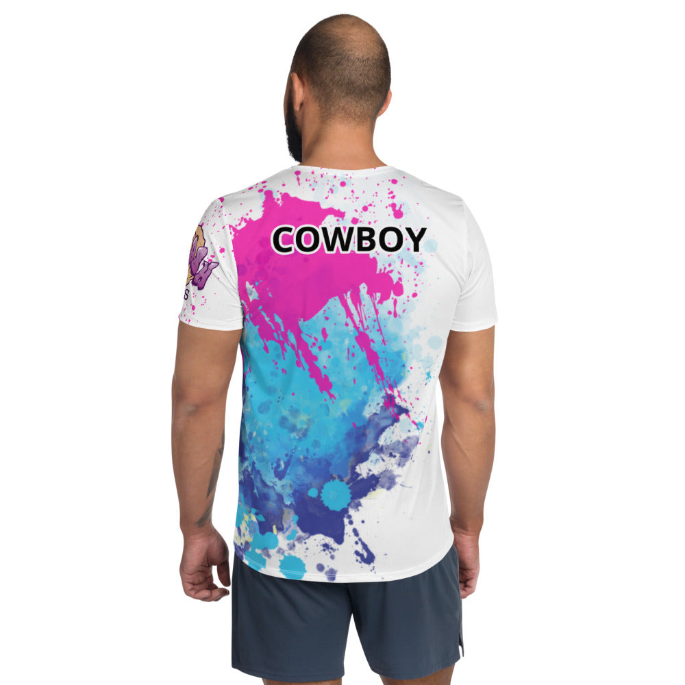 WZA COWBOY Men's Athletic T-shirt
