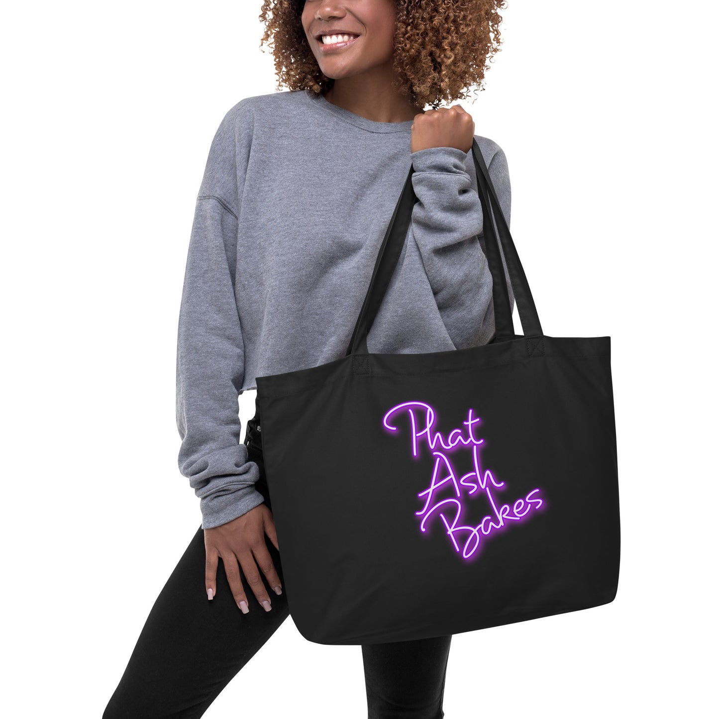 Neon Tote Large organic tote bag