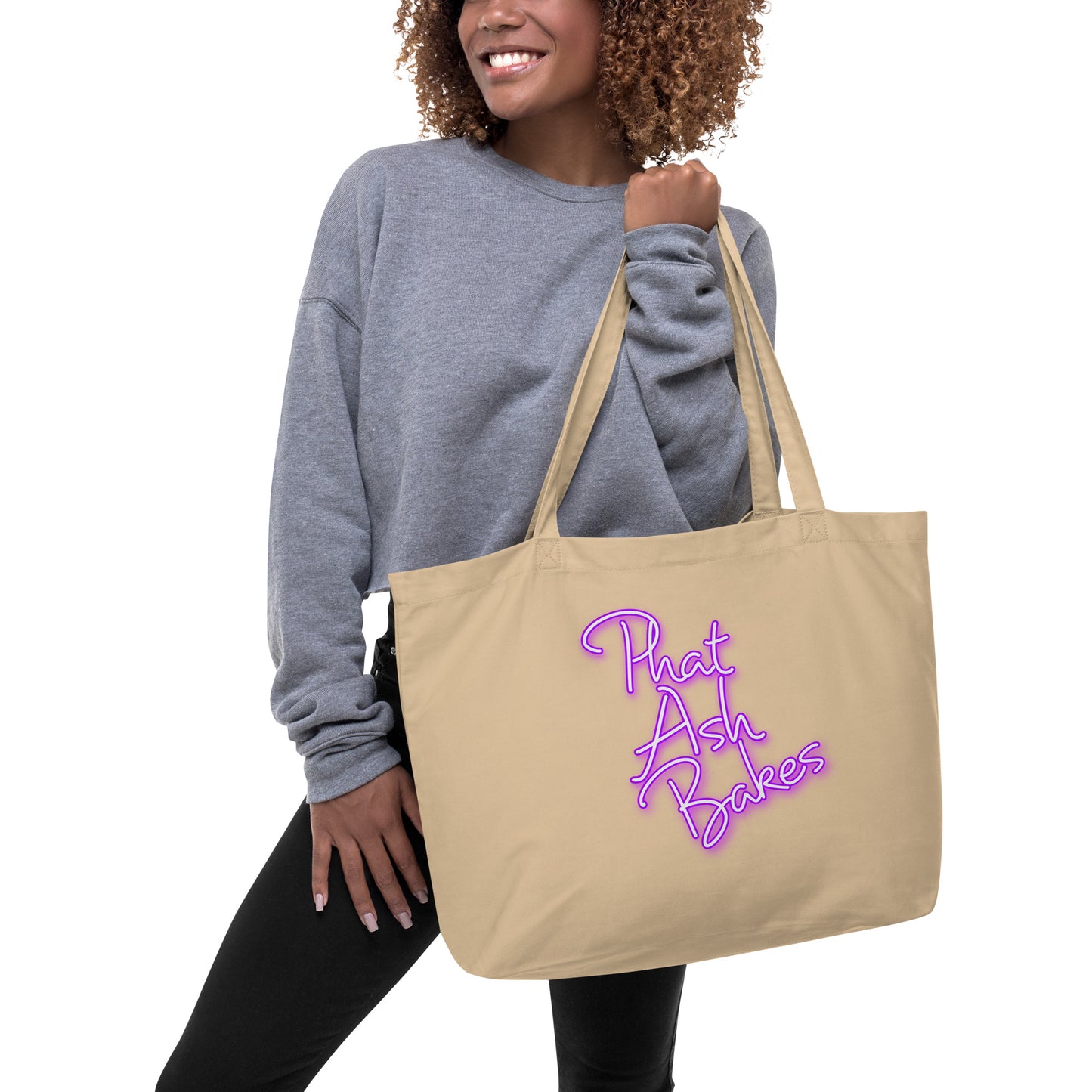 Neon Tote Large organic tote bag