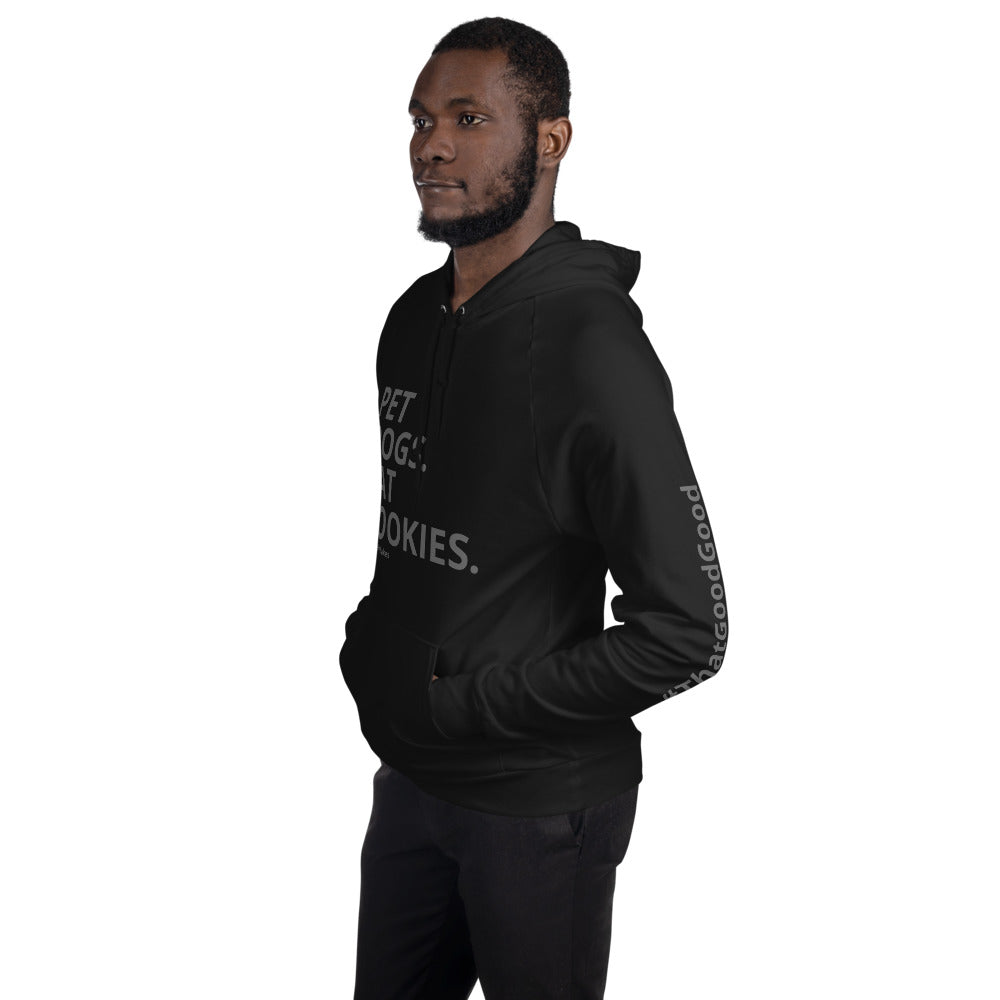 PET DOGS. EAT COOKIES. HOODIE. - Donation Hoodie