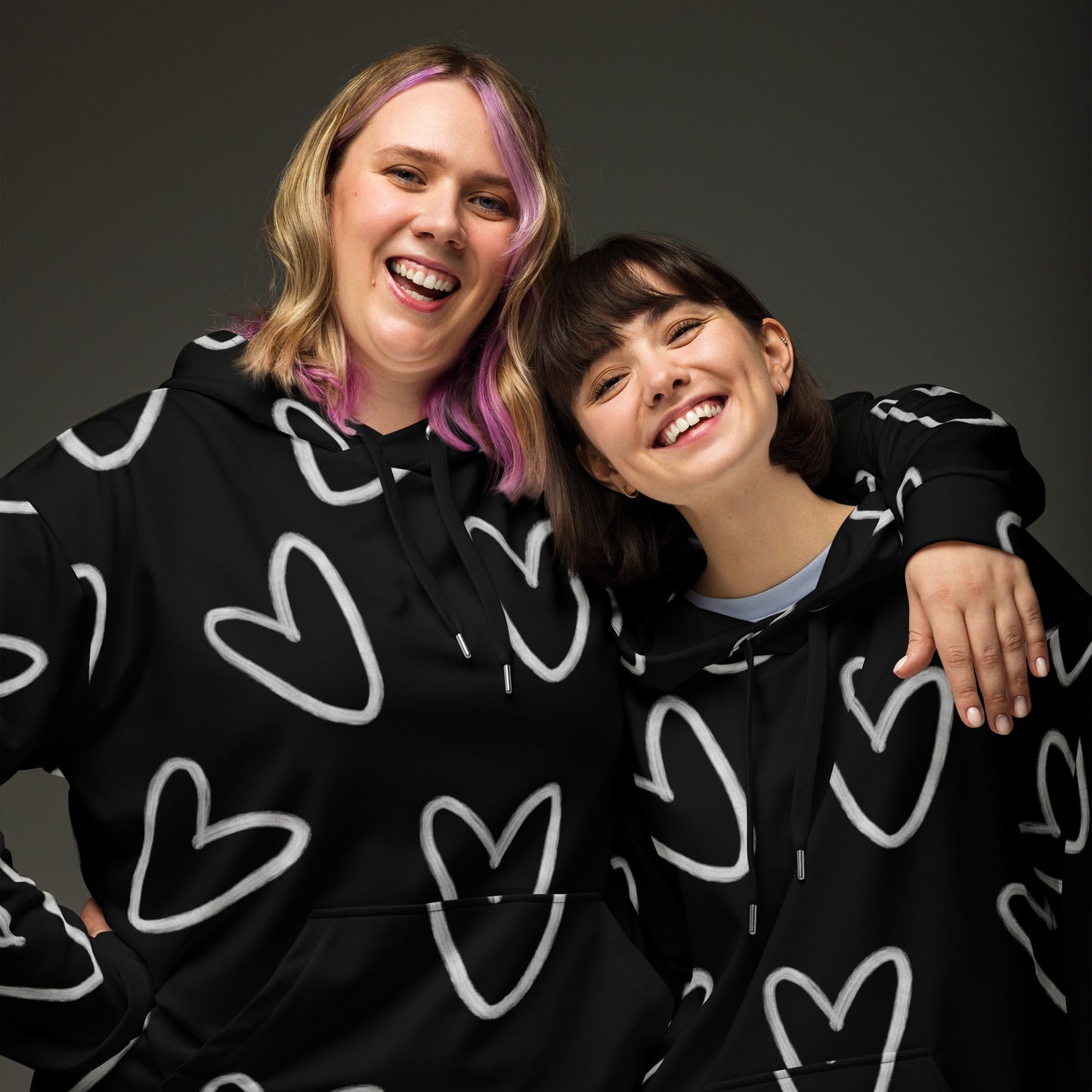 THIS.1 HOODIE LOVE - Black