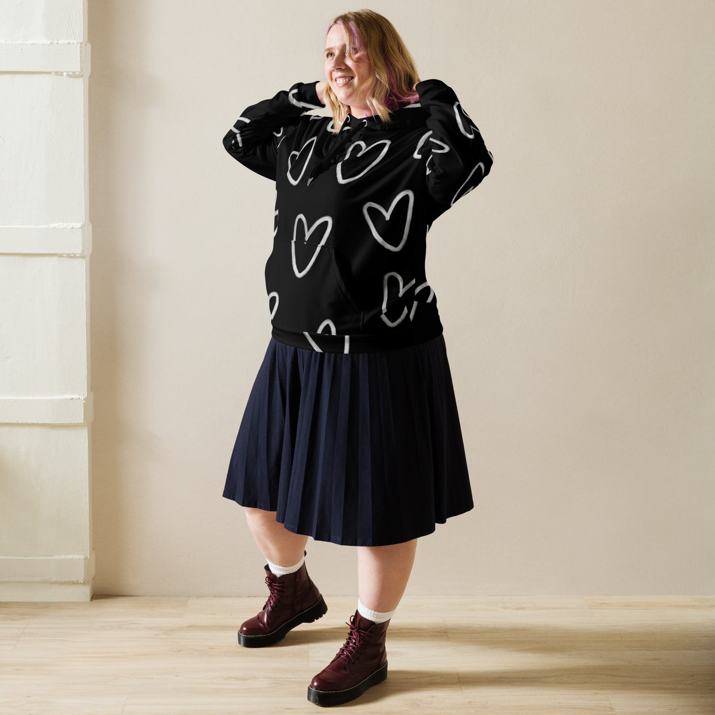 THIS.1 HOODIE LOVE - Black