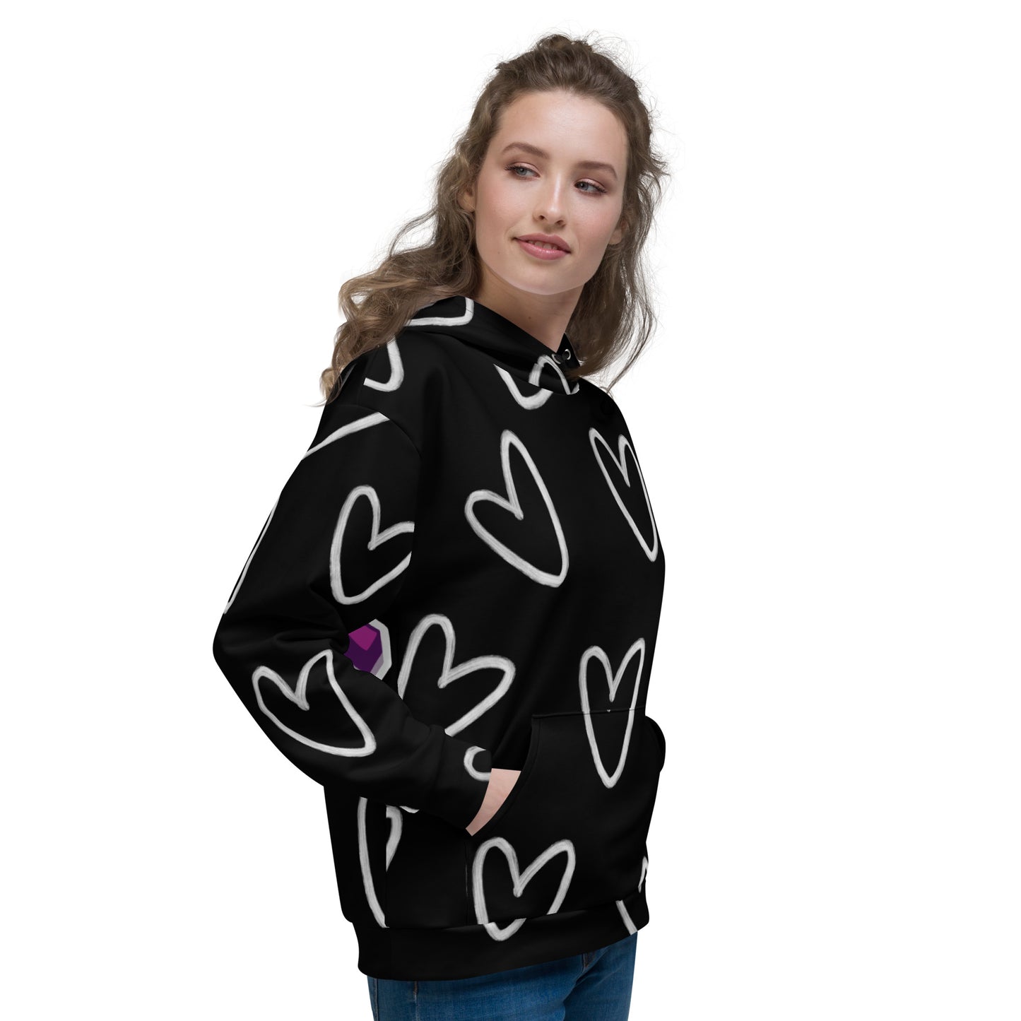 THIS.1 HOODIE LOVE - Black
