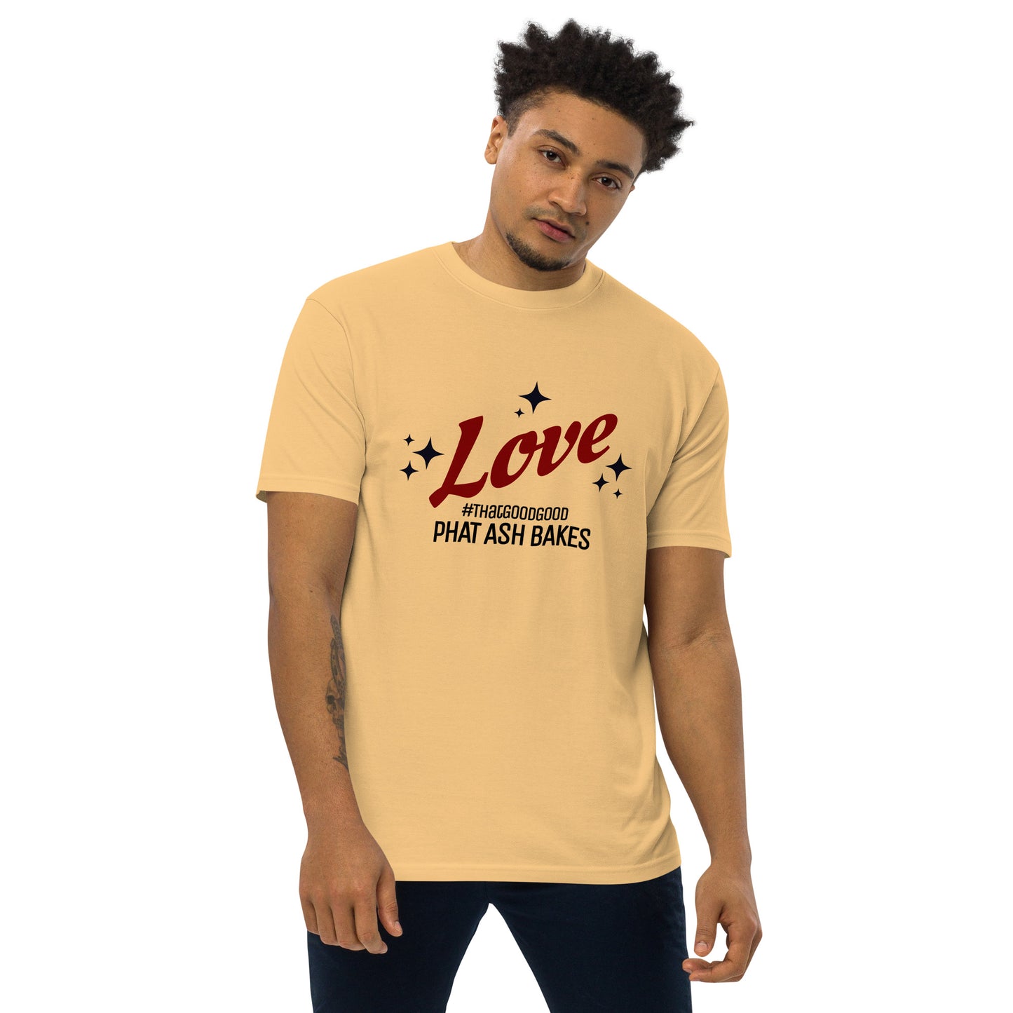 LOVE SHINES Men’s premium heavyweight tee