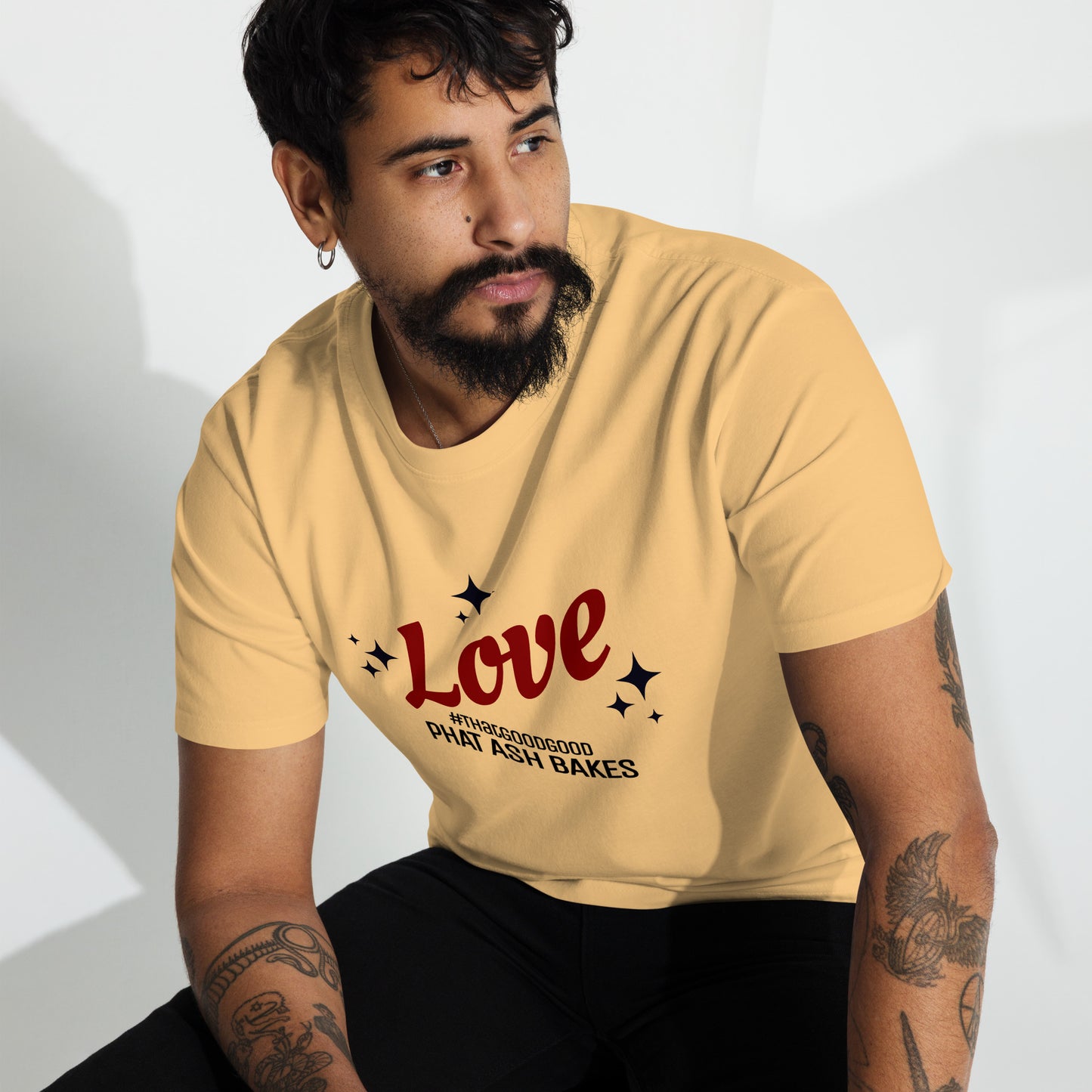 LOVE SHINES Men’s premium heavyweight tee