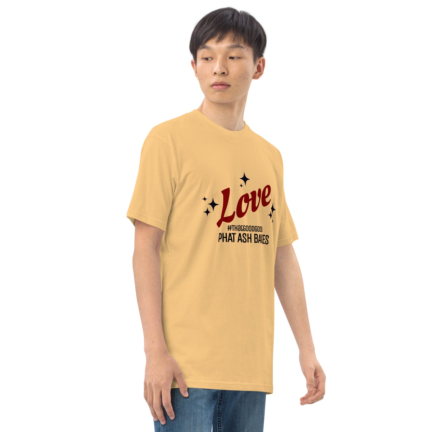LOVE SHINES Men’s premium heavyweight tee