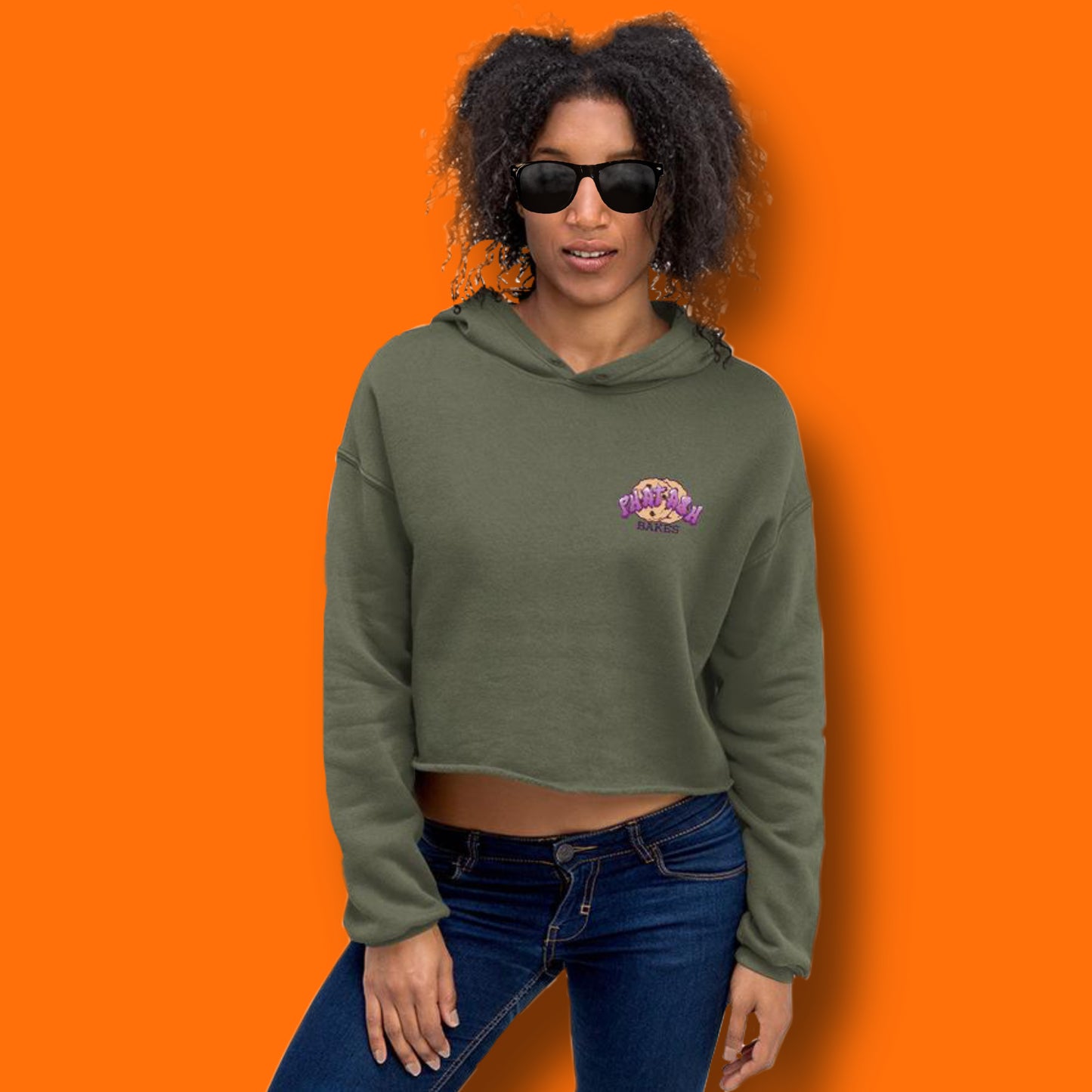 Phat Ash "Fly Girl" Crop Hoodie (Shipped Separately)