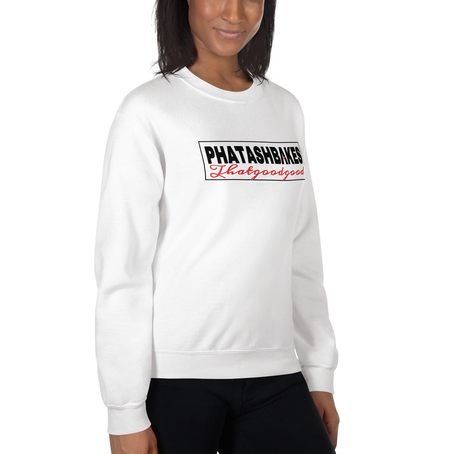 Club Sweatshirt by Phat Ash Bakes (White)